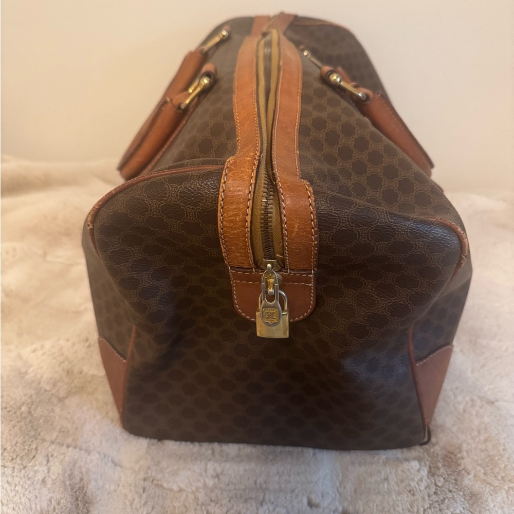 CELINE Macadam Canvas
Boston Bag PVC Leather Brown
Gold - Picture 5 of 13